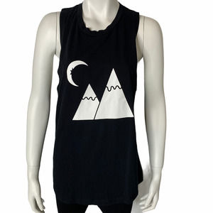 Zyia Sleeveless Black Top Size Large(form fitting)